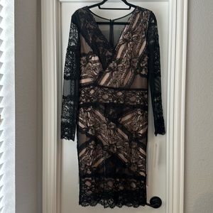 NWT Black Lace Cocktail Dress Size L
